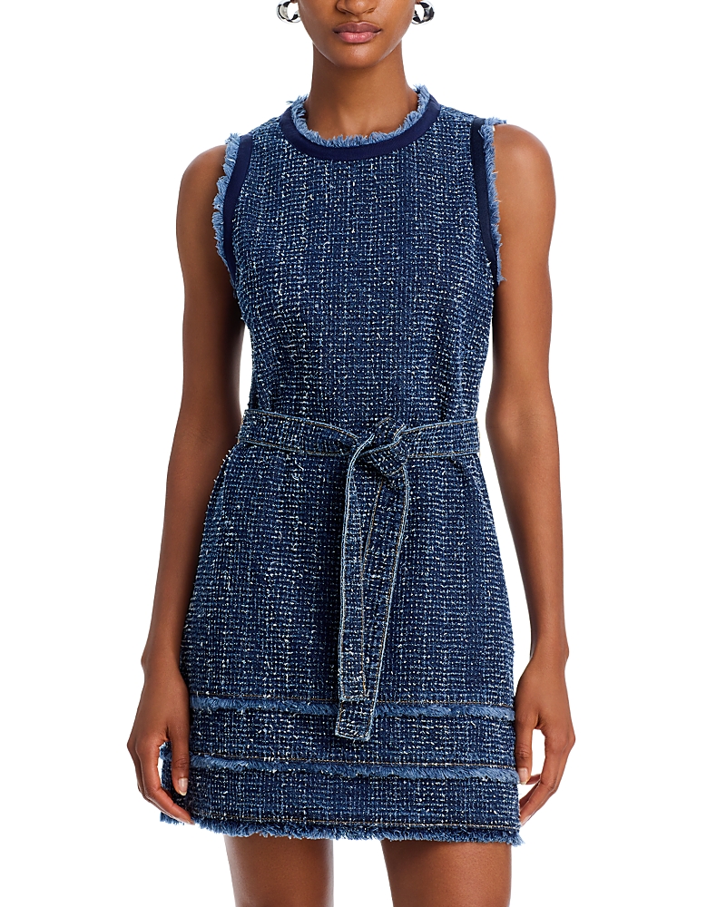 Cinq À Sept Cinq A Sept Mindie Boucle Denim Dress In Indigo