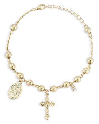 AQUA - Cubic Zirconia Rosary Bracelet - Exclusive