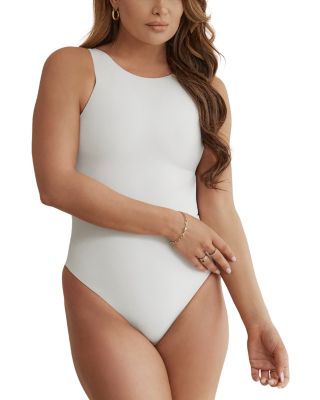 High Neck Hourglass Shapewear Thong Bodysuit