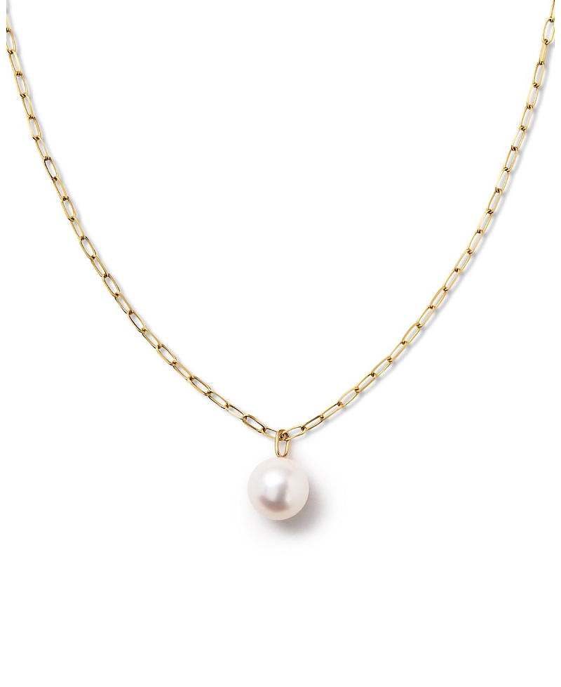 Ana Luisa 10K Gold Round Cultured Freshwater Pearl Pendant Necklace