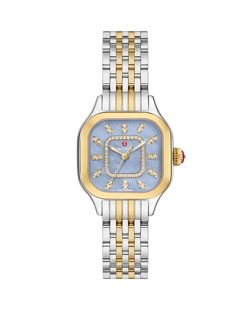 Michele Meggie Watch, 29mm X 29mm In Blue/two-tone