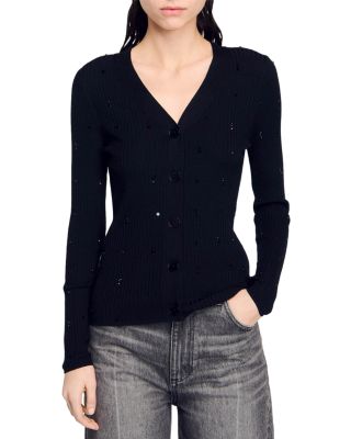 Sandro - Gabrielle Strass Cardigan