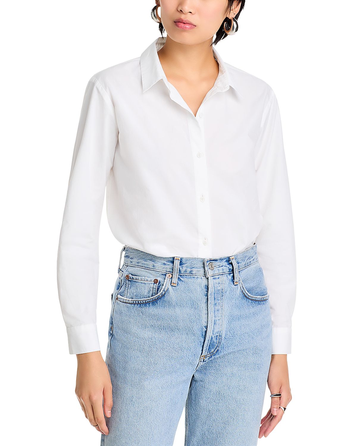 Eileen Fisher Collared Button Front Shirt