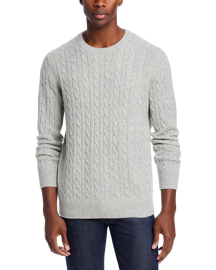 The Men s Store at Bloomingdale s Cashmere Cable Knit Sweater Exclusive Bloomingdale s