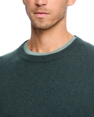 Slate Green Cashmere Crewneck Sweater - Exclusive