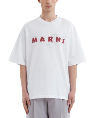 Marni Relaxed Fit Short Sleeve Logo Tee