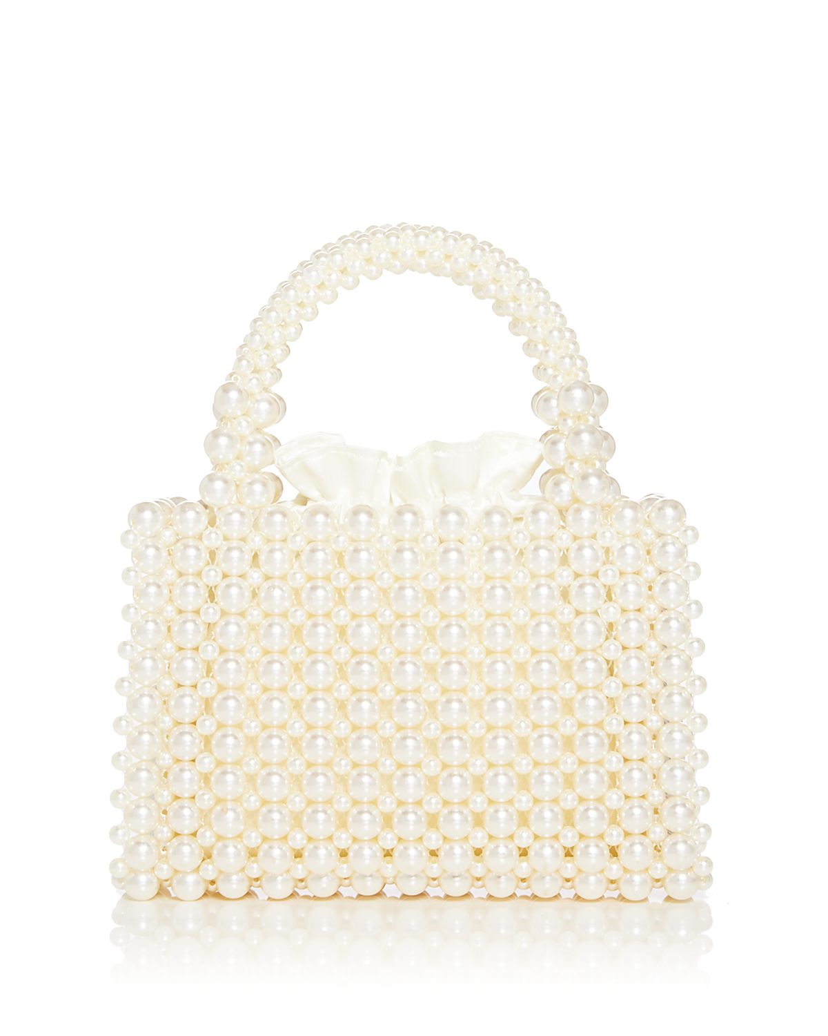 Aqua Beaded Top Handle Bag - Exclusive