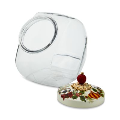 Cookie Jar with Deck the Halls Lid