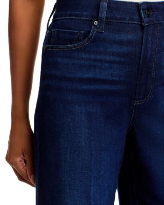 Anessa High Rise Wide Leg Ankle Jeans in Starboard