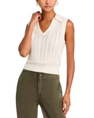 PAIGE - Rossana V Neck Collared Vest