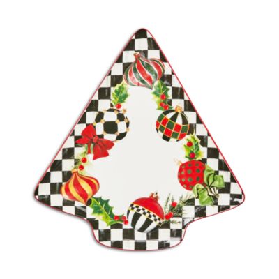 Mackenzie-Childs - Deck the Halls Tree Serving Platter