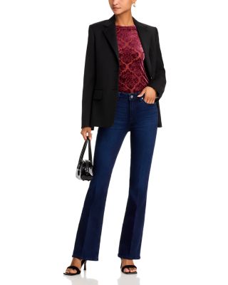 Laurel Canyon High Rise Flare Jeans in Manifesto