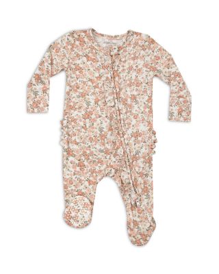 Angel Dear - Girls' Sweet Rose Zip Footie - Baby