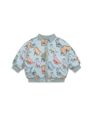 Huxbaby - Boys' Construction Dinos Reversible Bomber - Baby, Little Kid