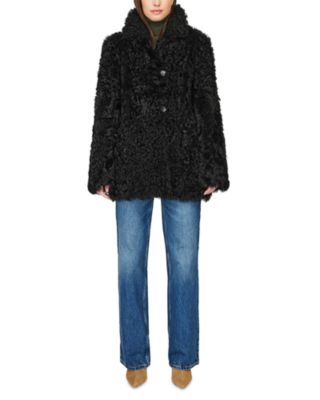 Milky Way Reversible Shearling Coat