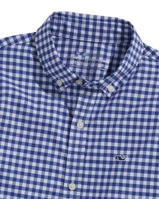 Boys' On-The-Go Brrr&deg; Gingham Button Down Shirt - Little Kid, Big Kid