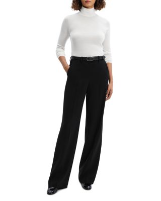 Theory Admiral Crepe Relaxed Straight Pants | Bloomingdale's