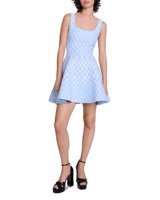 Russel Wave Printed Mini Dress