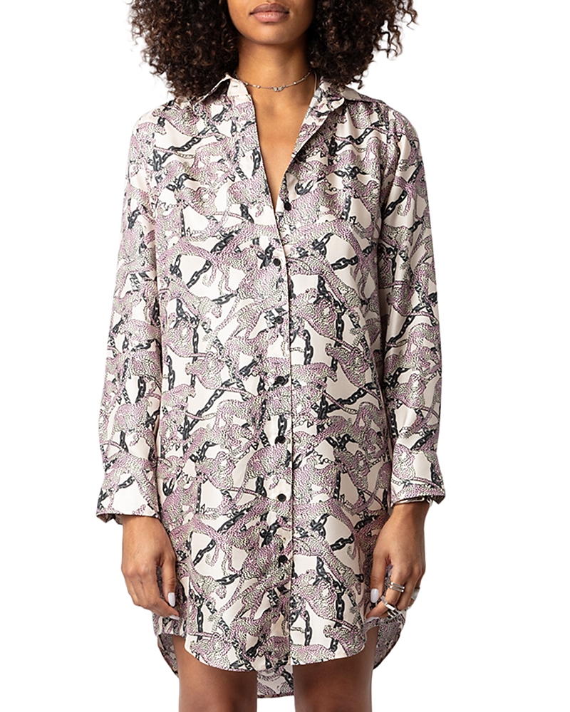 Zadig & Voltaire Rais Twill Wild Chaines In Ecru