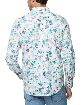 Sumter Button Front Printed Shirt