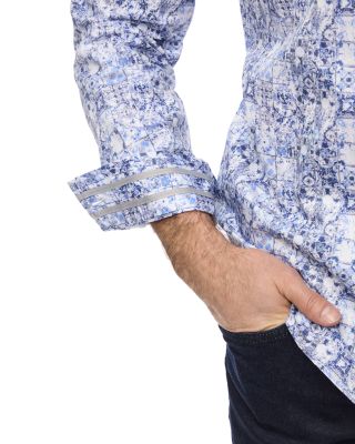 Kano Button Front Printed Shirt