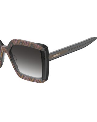 Fabric Eyewear Oversized Square Sunglasses, 62mm