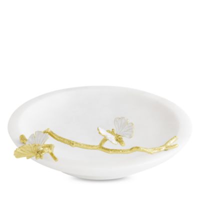 Butterfly Ginkgo Gold Trinket Dish