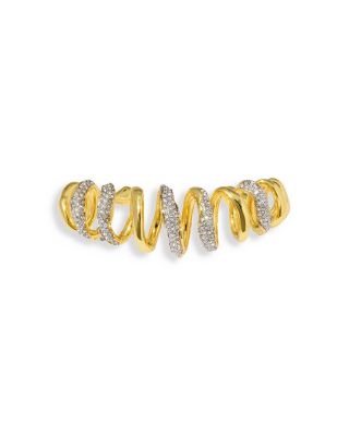 Alexis Bittar - Solanales Pav&eacute; Spiral Cuff Bracelet in 14K Gold Plated