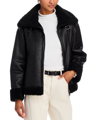 AQUA - Faux Shearling Jacket - Exclusive