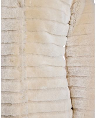 Grooved Shearling Jacket