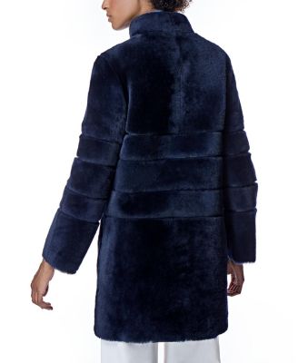 Reversible Seam-Out Shearling Shortcoat