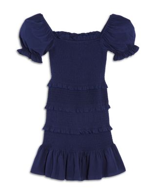 Girls' Laila Puff Sleeve Tiered Smocked Dress - Big Kid