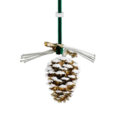 Snowy Pine Cone Ornament