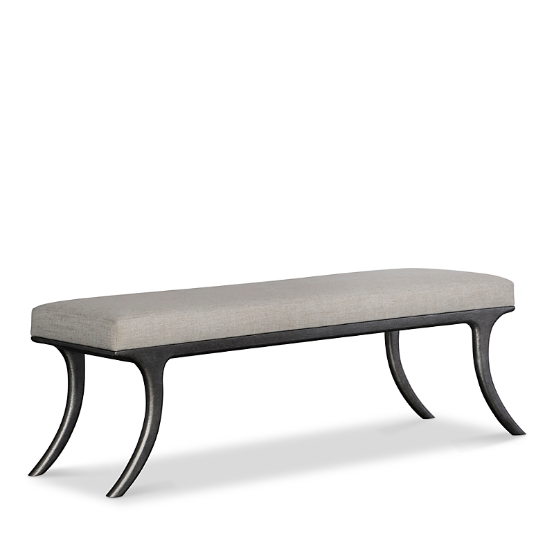 Bernhardt Tribeca Upholstered Bench, 56" In Gray