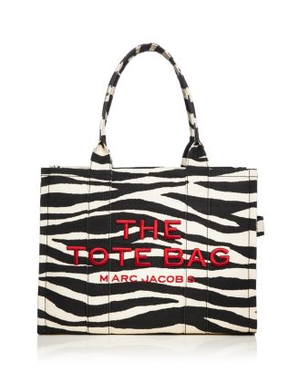 MARC JACOBS The Zebra Canvas Large Tote Bag | Bloomingdale's