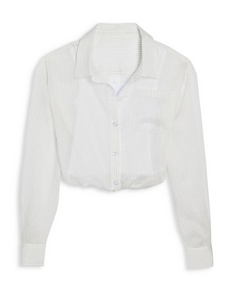 Shop Katiejnyc Girls' Pricilla Top - Big Kid In Pinstripe