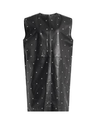 ALLSAINTS Mika Embellished Leather Dress | Bloomingdale's Women
