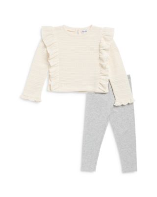 Splendid - Girls' Sardina Ruffle Knit Top & Leggings Set -Little Kid