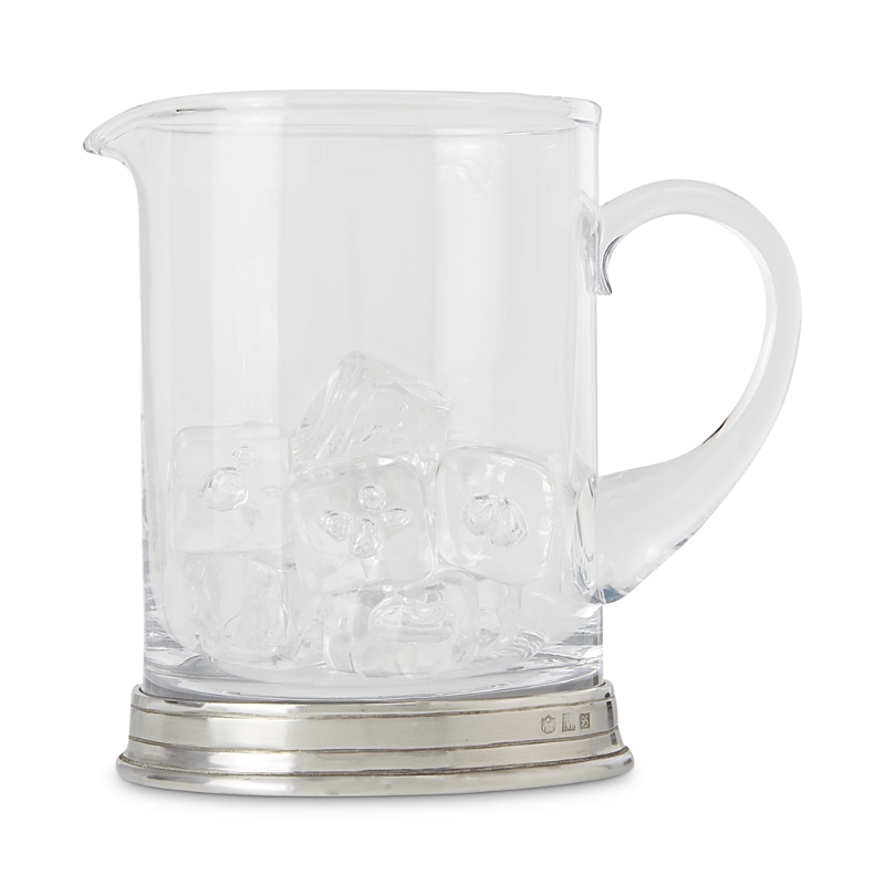 Match Branch Bar Pitcher, Crystal In Pewter