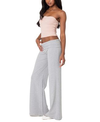  Wide Leg Fold Over Pants