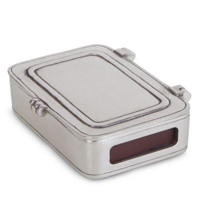 Lidded Match Box with Striker and Matches