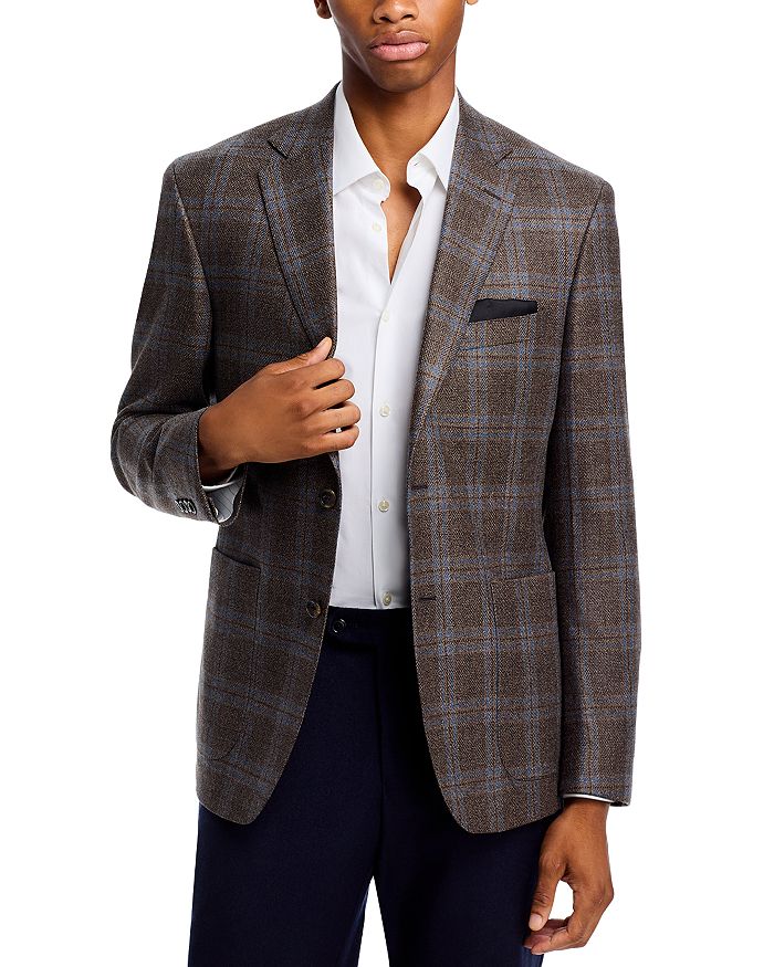 Loro Piana Wool Silk Plaid Regular Fit Sport Coat Exclusive
