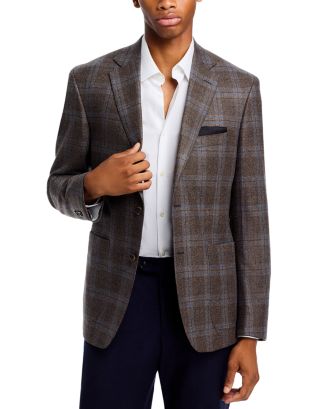 The Men's Store at Bloomingdale's Loro Piana Fabric Wool & Silk Plaid ...