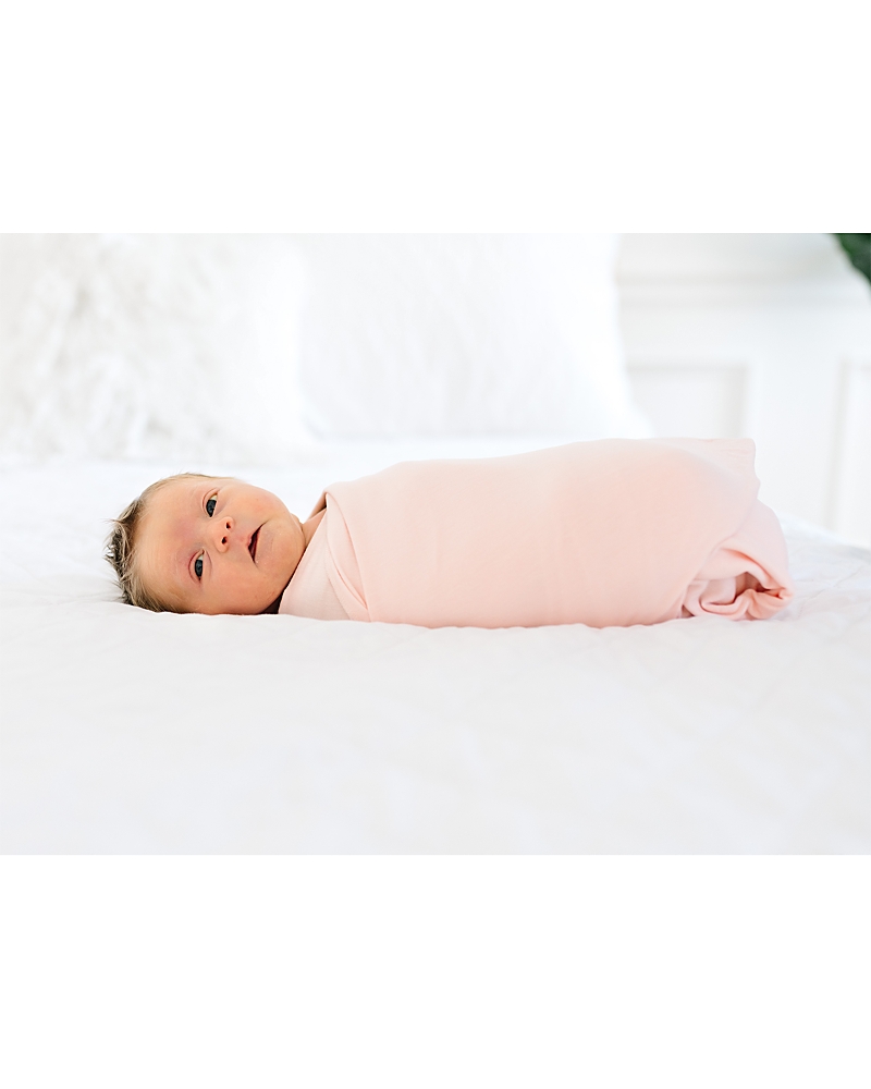 Copper Pearl Blush Swaddle Blanket In Blush