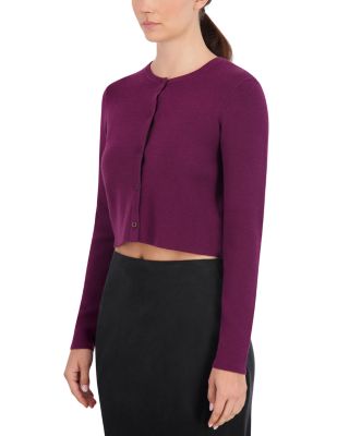 Cropped Crewneck Cardigan