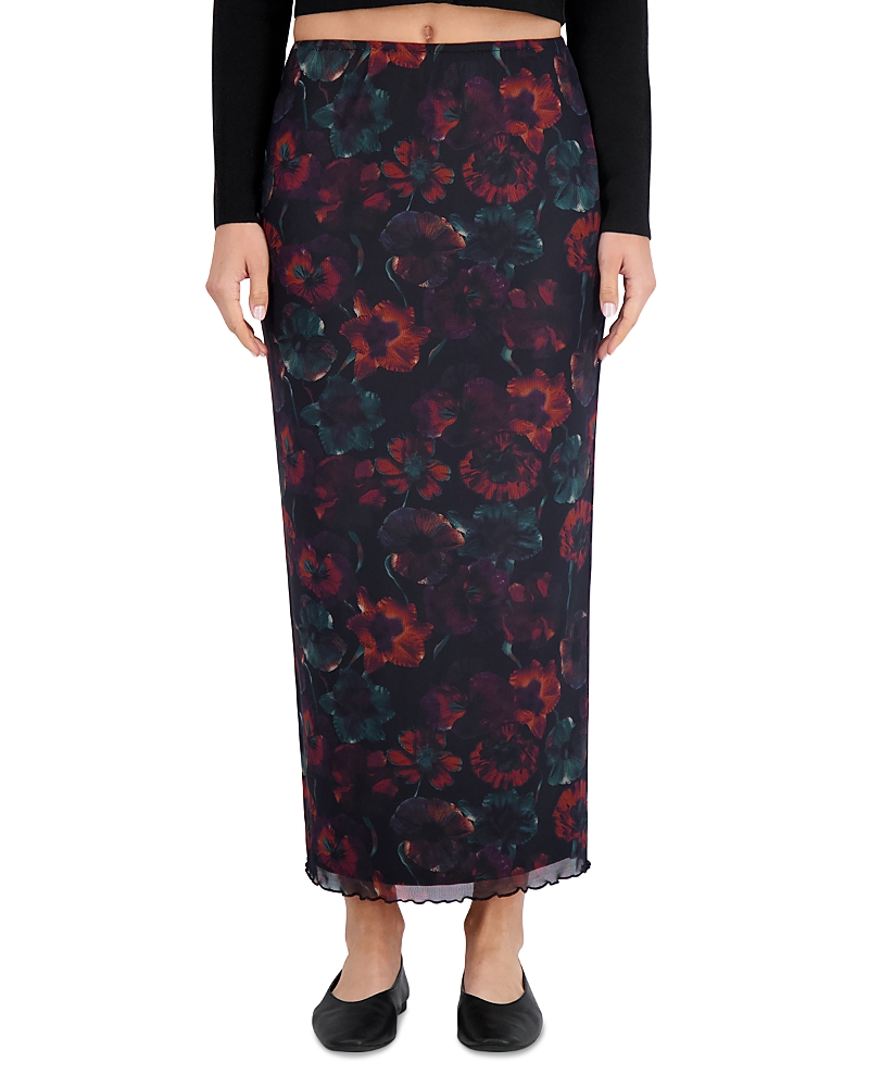 Point Mesh Maxi Skirt