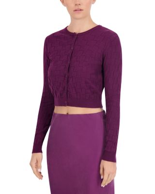 Basketweave Knit Cardigan