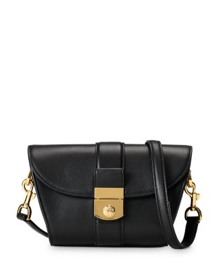 Veronica Beard - Small Crest Lock Leather Trap Bag