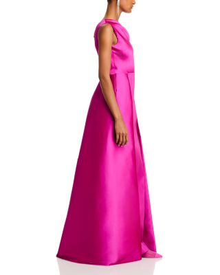 Crepe One Shoulder Gown