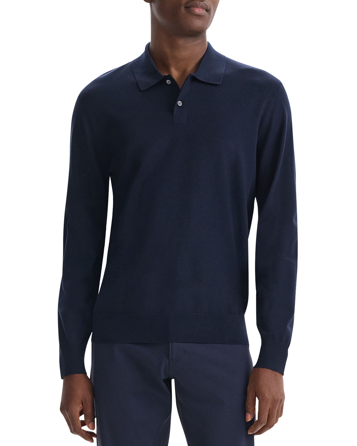 Theory Goris Collared Sweater in Baltic
